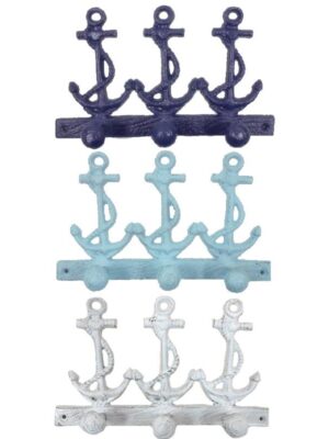 11″ Anchors with 3 Hooks Cast Iron 16161