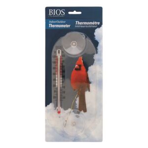 Outdoor Window Thermometer w/ Cardinal