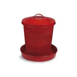 12lb Poultry Feeder Red Metal