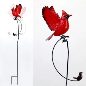 40″ Bird Metal Stake Cardinal GG9656