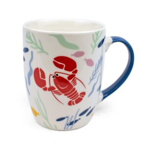 15oz Mug Ceramic Lobster with Coral 1326KC