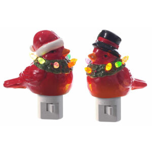 4.5″ Night Light Cardinal w/ Wreath & Hat ST-X25876