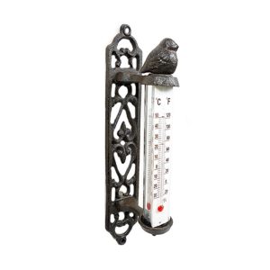 8″ Cast Iron Thermometer w/ Bird 16276