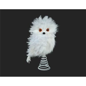 12.5″ Tree Topper Snowy Owl F0797