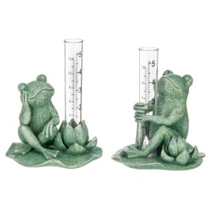 6″ Frog Rain Gauge – Polyresin MG201550